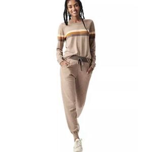 Faherty fireside Surf Stripe Surf Sweater Jogger Pants Size large